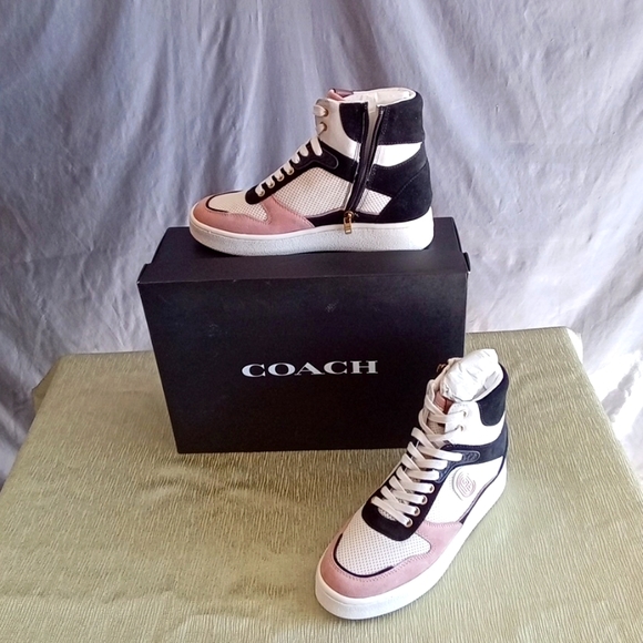 COACH HIGHTOP SNEAKERS - Picture 1 of 2